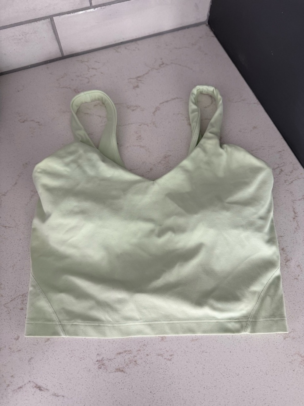lululemon mint green cropped tank